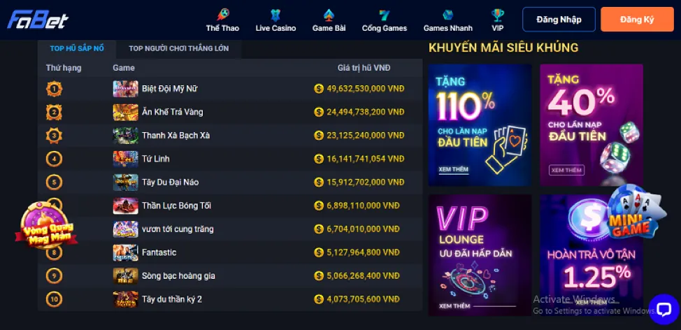 Khuyến mãi chào mừng vic88 casino